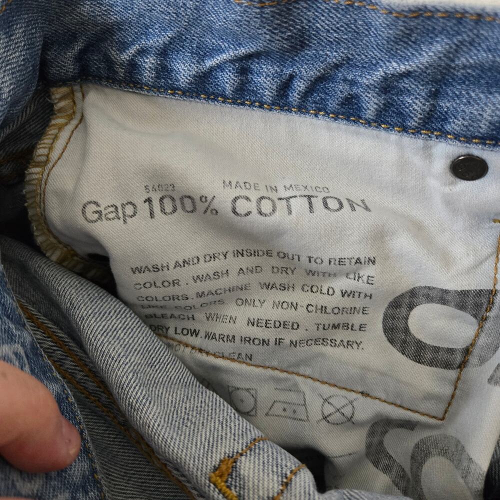 Gap 1969 Straight Leg Jeans Mens 33x30 Medium Wash Blue Jeans Denim 0827 - Picture 9 of 10